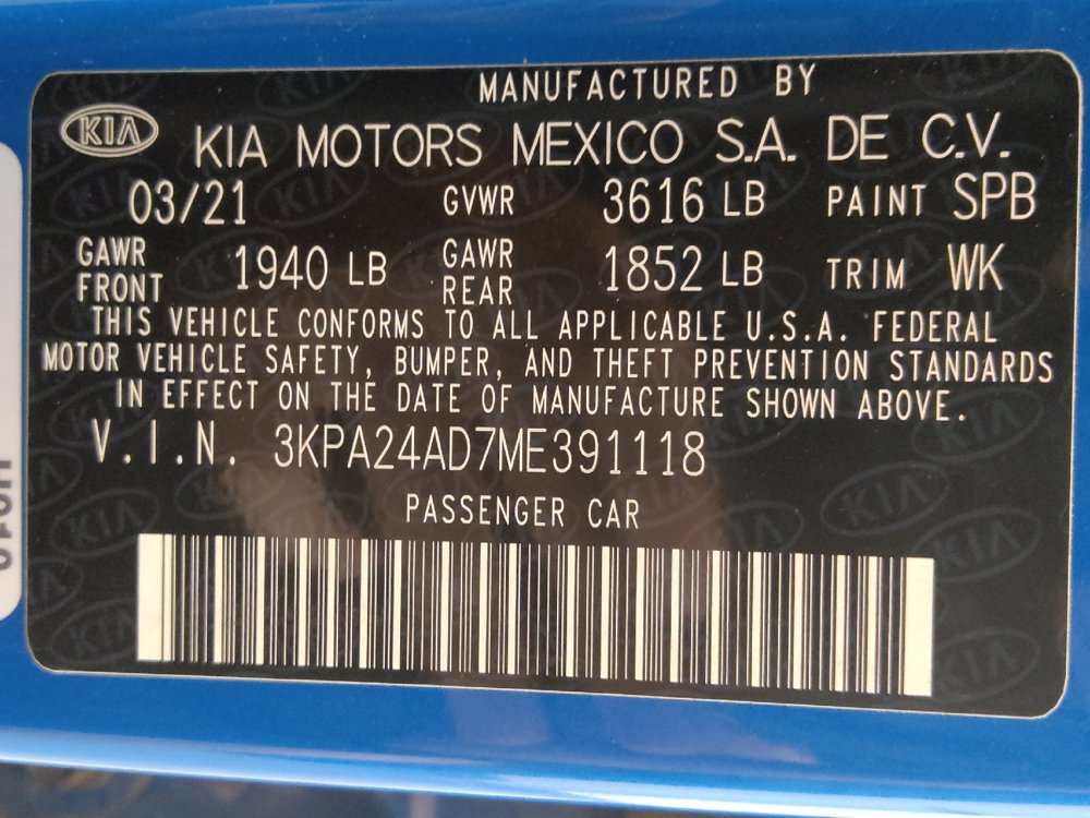 Used 2021 Kia Rio S w/ Technology Package FWD image 33