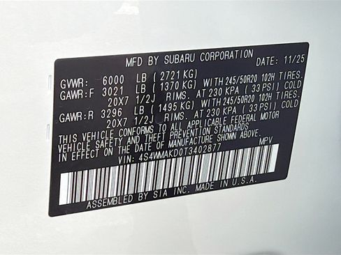 New 2026 Subaru Ascent Touring image 44