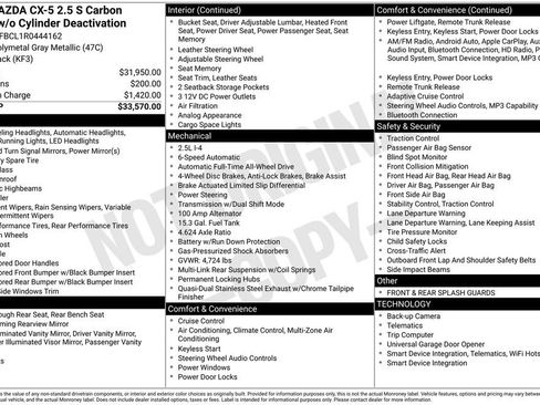 Used 2024 MAZDA CX-5 Carbon Edition AWD/4WD image 6