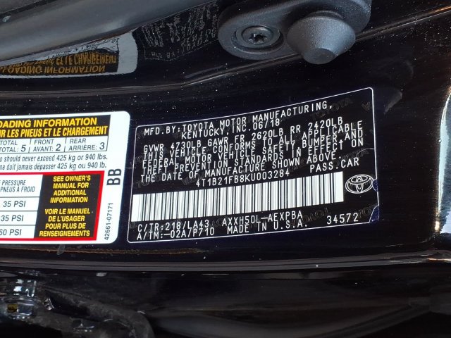 Used 2019 Toyota Avalon Limited w/ All Weather Liner Package FWD image 29