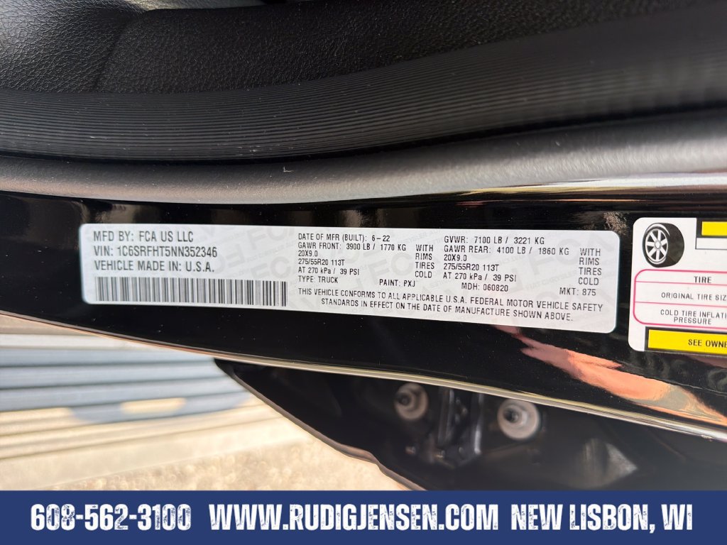 Used 2022 RAM 1500 Limited w/ Body Color Bumper Group AWD/4WD image 30