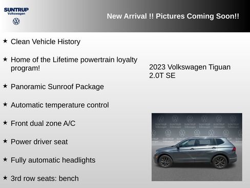 Used 2023 Volkswagen Tiguan SE w/ Panoramic Sunroof Package FWD image 6