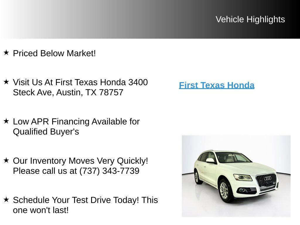 Used 2015 Audi Q5 2.0T Premium AWD/4WD image 9