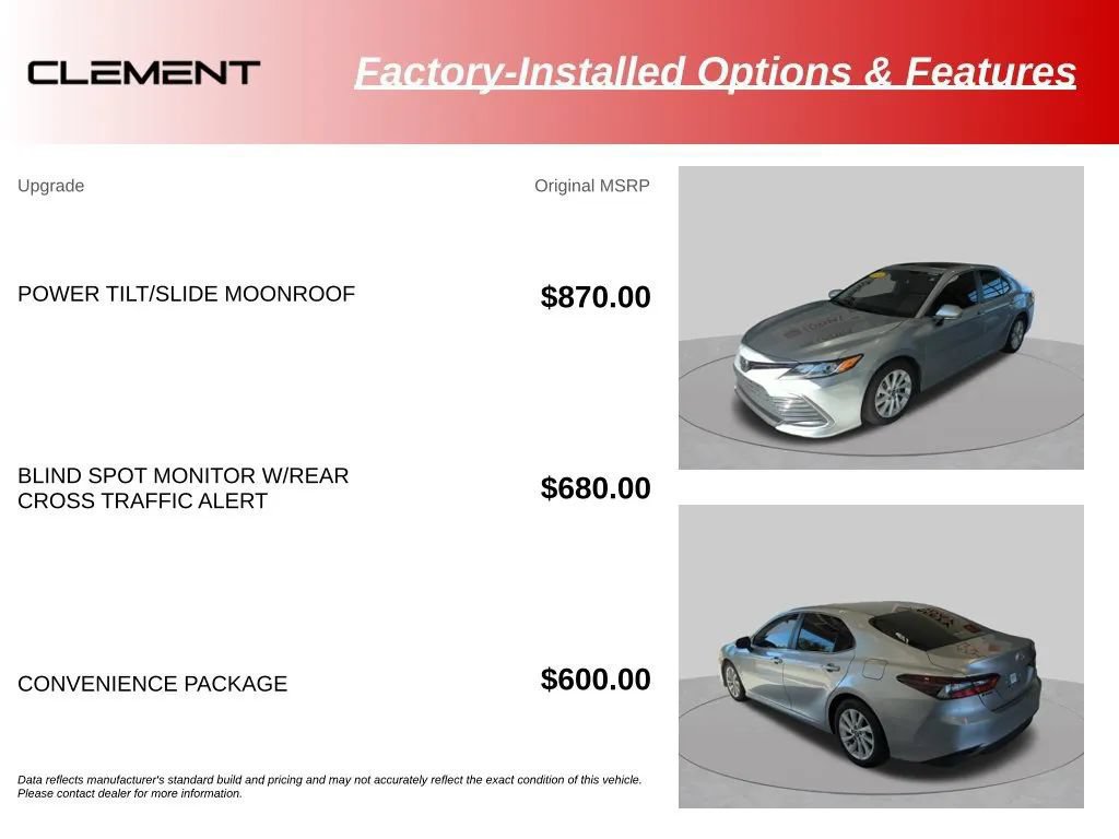 Used 2024 Toyota Camry LE w/ Convenience Package FWD image 17