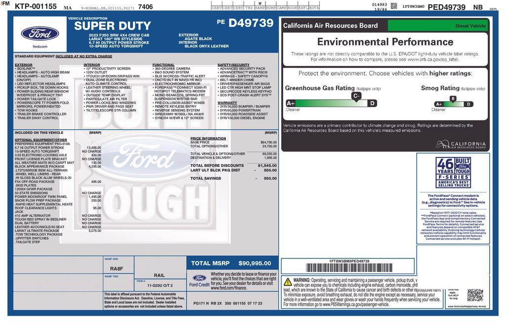 Used 2023 Ford F350 Lariat w/ Lariat Ultimate Package AWD/4WD image 3