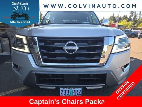 Certified 2023 Nissan Armada Platinum w/ Captain's Chairs Package AWD/4WD image 2