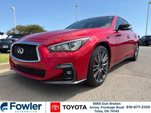 Used 2020 INFINITI Q50 Red Sport 400 w/ Cargo Package AWD/4WD image 1
