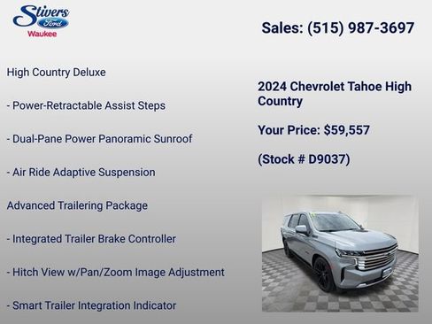 Used 2024 Chevrolet Tahoe High Country AWD/4WD image 40