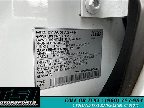 Used 2021 Audi SQ7 Premium Plus w/ Driver Assistance Package image 36