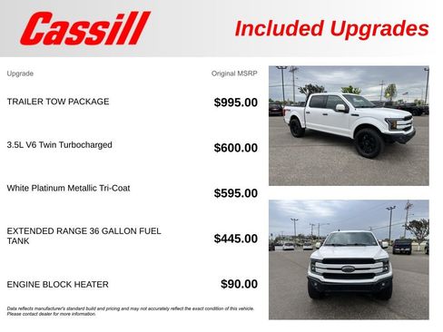 Used 2019 Ford F150 Platinum w/ Trailer Tow Package AWD/4WD image 30