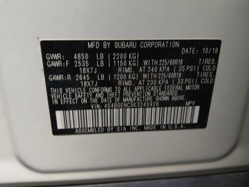 Used 2019 Subaru Outback 3.6R Limited w/ Popular Package #2 AWD/4WD image 33