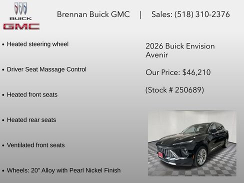 New 2026 Buick Envision Avenir AWD/4WD image 12