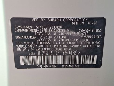 New 2026 Subaru Outback Touring XT AWD/4WD image 18