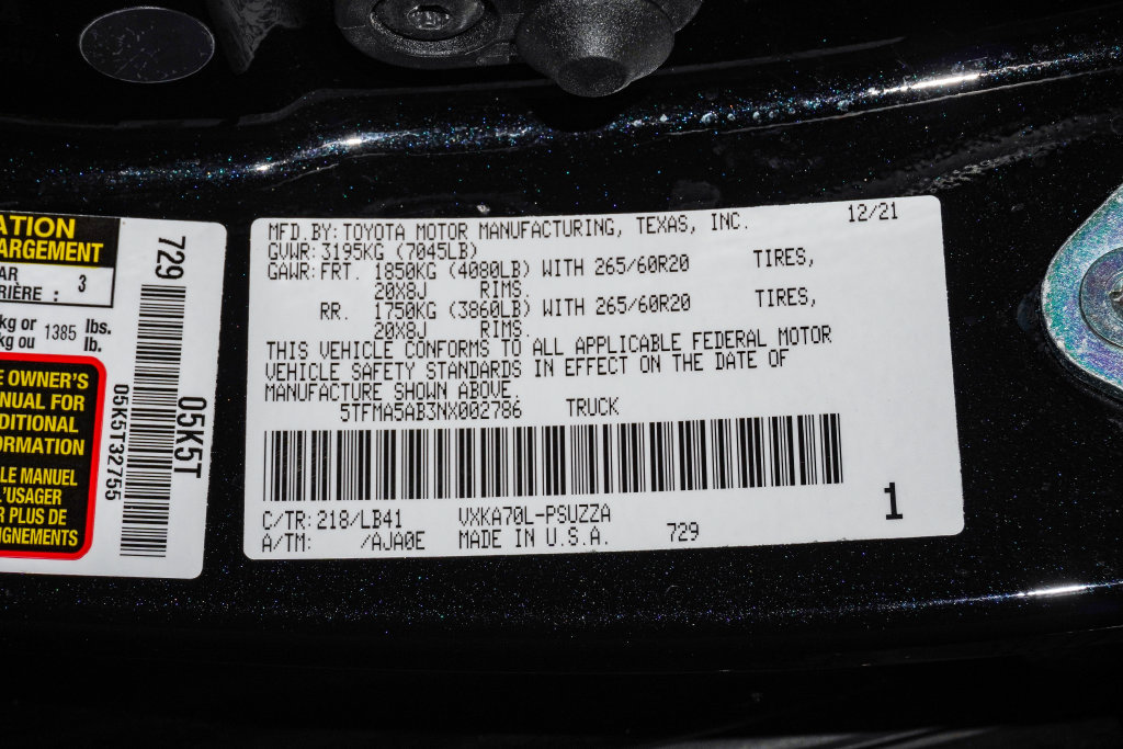 Used 2022 Toyota Tundra 1794 Edition RWD image 32