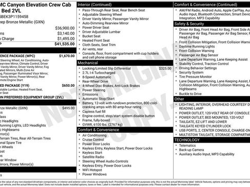 Used 2023 GMC Canyon Elevation w/ Convenience Package RWD image 2