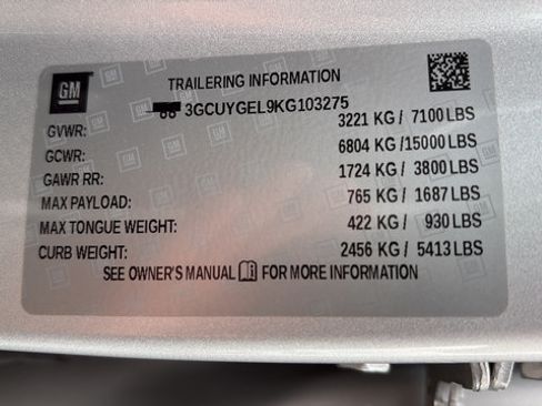 Used 2019 Chevrolet Silverado 1500 LTZ w/ LTZ Premium Package AWD/4WD image 15
