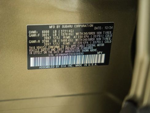 Used 2025 Subaru Ascent Bronze Edition AWD/4WD image 50