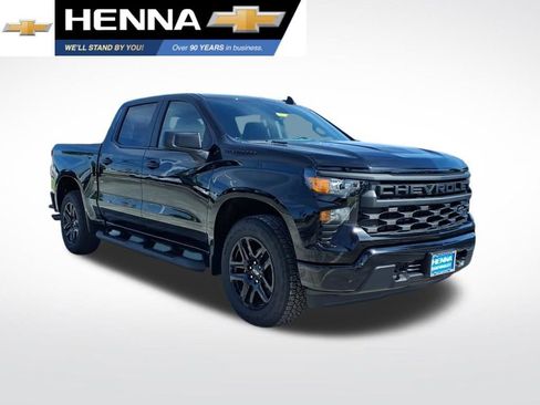 New 2026 Chevrolet Silverado 1500 Custom w/ Turbomax Blackout Package RWD image 1