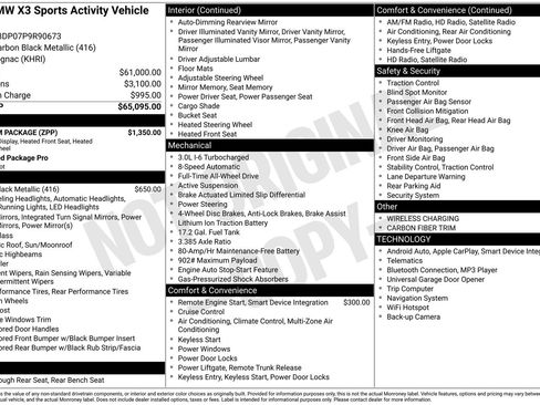 Used 2023 BMW X3 M40i w/ Premium Package image 37