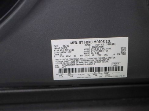 Used 2022 Ford Explorer Limited AWD/4WD image 34