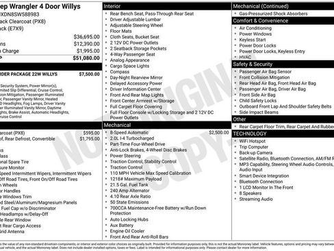 Used 2025 Jeep Wrangler Unlimited Sport AWD/4WD image 34