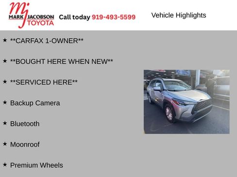 Used 2023 Toyota Corolla Cross LE w/ Moonroof Package FWD image 6