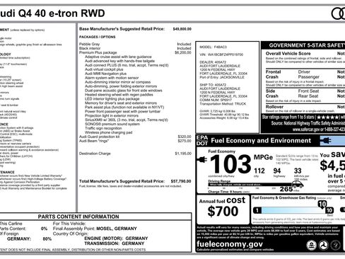 Used 2023 Audi Q4 e-tron Premium Plus RWD image 4