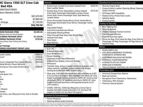 Used 2016 GMC Sierra 1500 SLT w/ SLT Premium Package AWD/4WD image 35