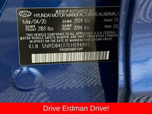 Used 2020 Hyundai Elantra SEL w/ Cargo Package (C1) FWD image 31