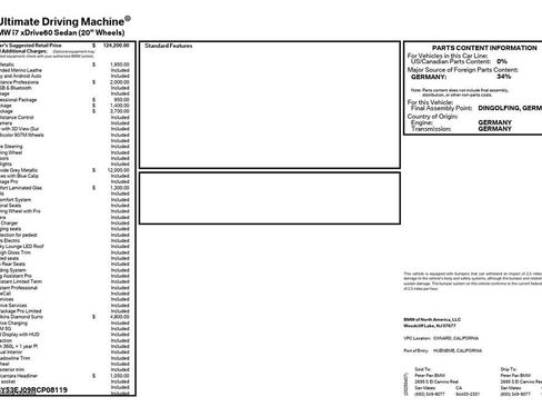 Used 2024 BMW i7 xDrive60 w/ Executive Package AWD/4WD image 3