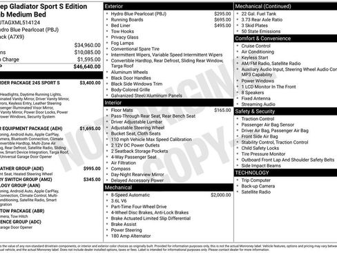 Used 2021 Jeep Gladiator Sport AWD/4WD image 36