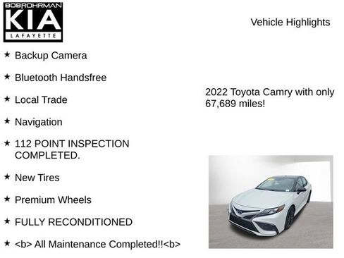 Used 2022 Toyota Camry XSE w/ Protection Package (Q2) (TMS) FWD image 8
