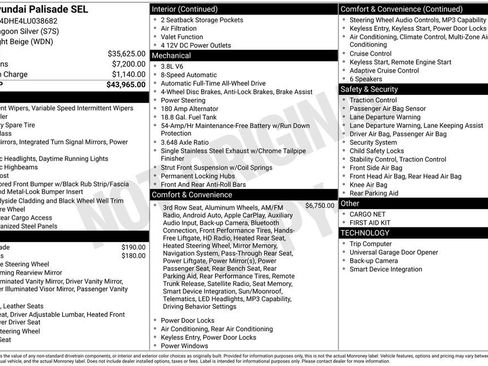 Used 2020 Hyundai Palisade SEL image 45