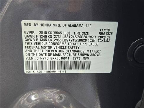 Used 2019 Honda Pilot Touring image 26