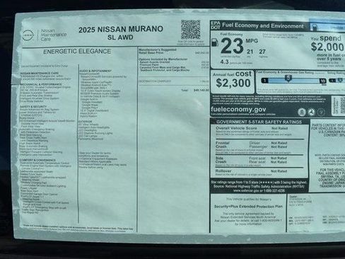 New 2025 Nissan Murano SL image 39