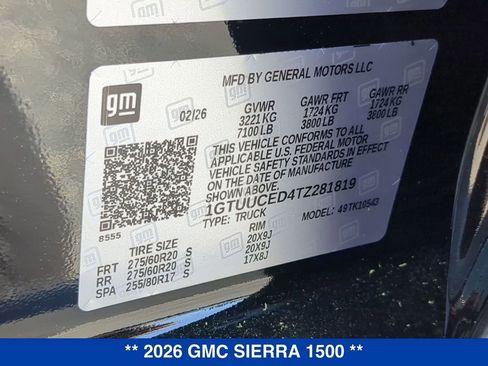New 2026 GMC Sierra 1500 Elevation w/ Elevation Premium Package AWD/4WD image 27
