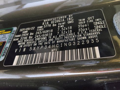 Used 2022 Kia Telluride EX FWD image 33