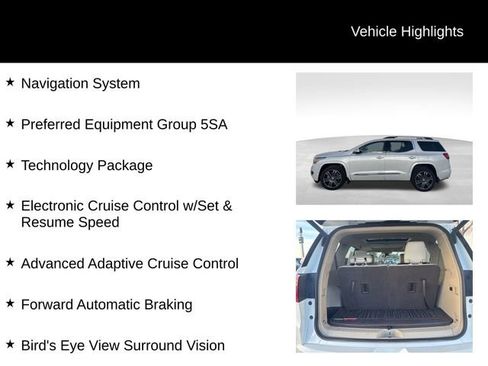 Certified 2019 GMC Acadia Denali w/ Technology Package image 3