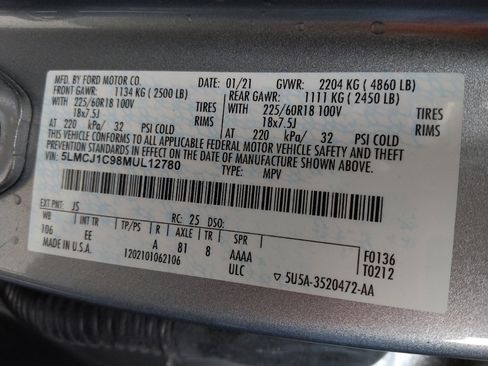 Used 2021 Lincoln Corsair FWD image 33