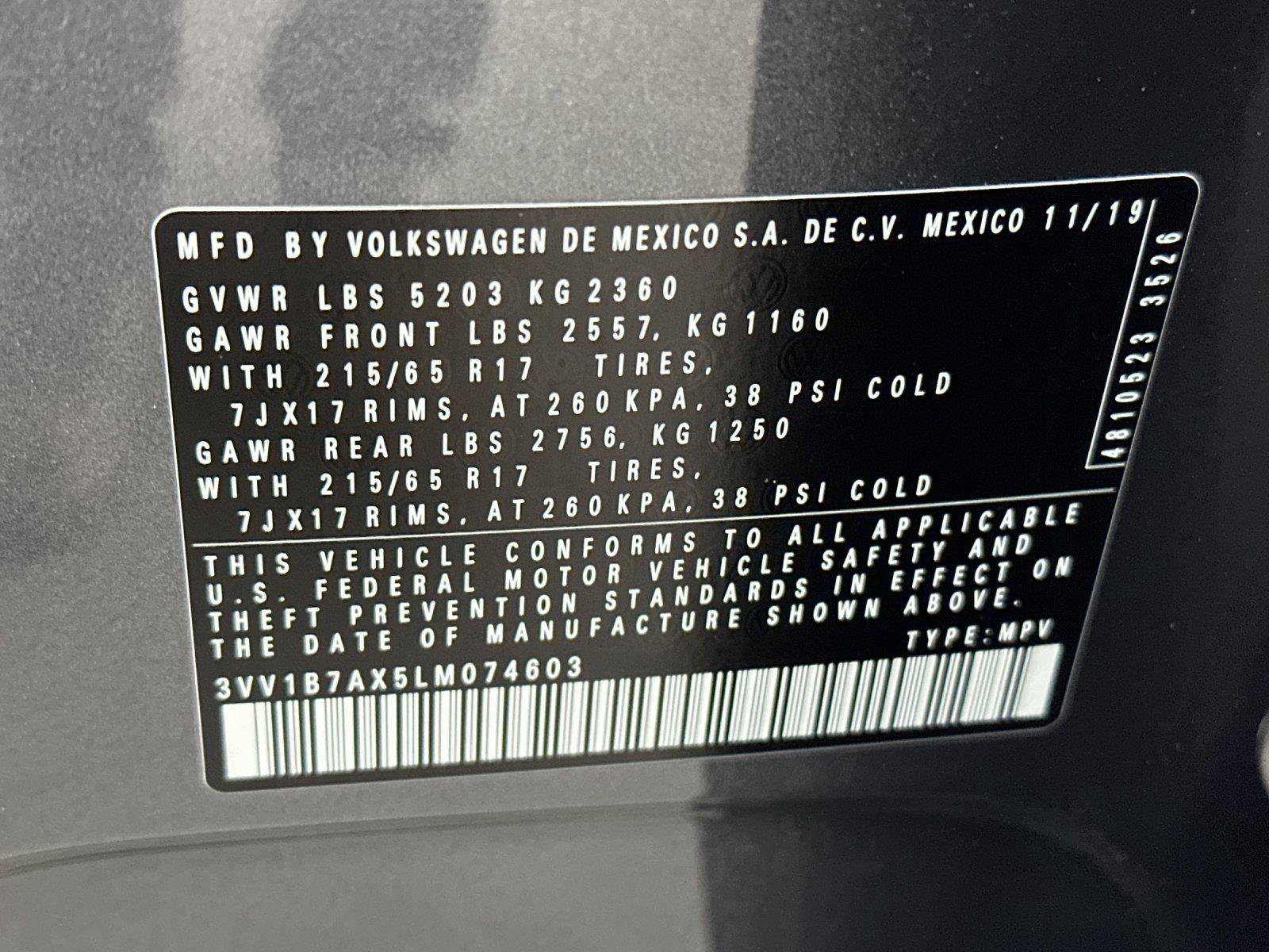Used 2020 Volkswagen Tiguan S FWD image 26