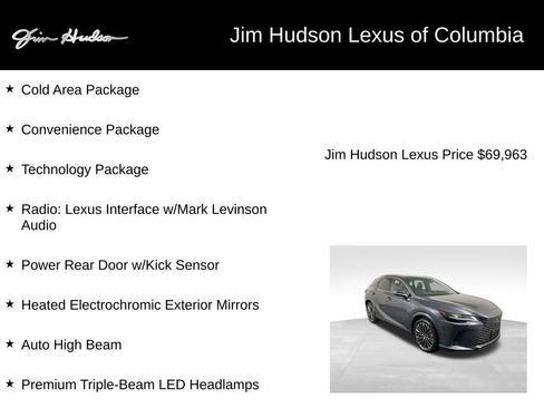 Used 2024 Lexus RX 450h AWD w/ Convenience Package image 3
