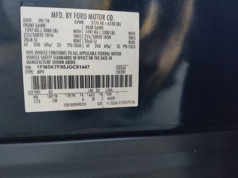 Used 2018 Ford Explorer Limited w/ Equipment Group 301A FWD image 29