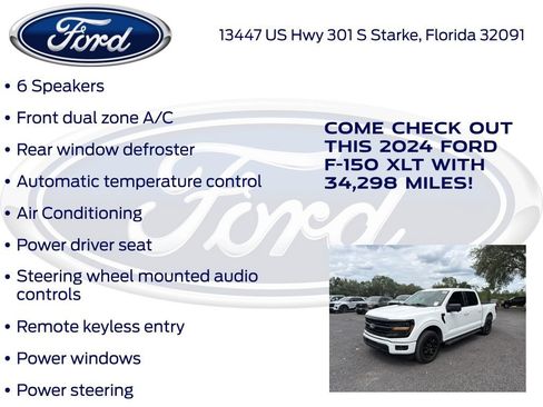 Used 2024 Ford F150 XLT w/ XLT Black Appearance Package RWD image 24