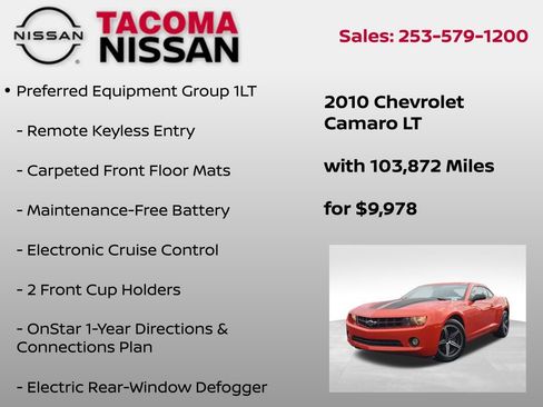 Used 2010 Chevrolet Camaro LT image 6