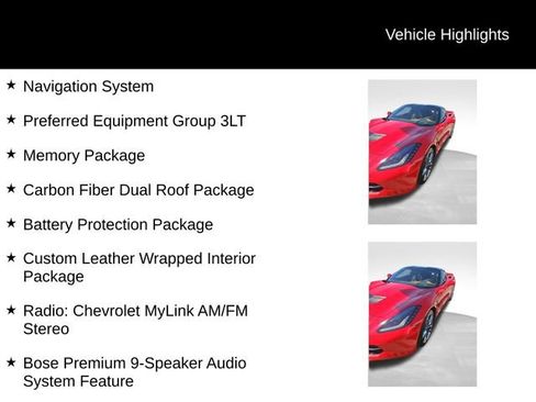 Used 2014 Chevrolet Corvette Stingray Coupe w/ 3LT Preferred Equipment Group RWD image 8