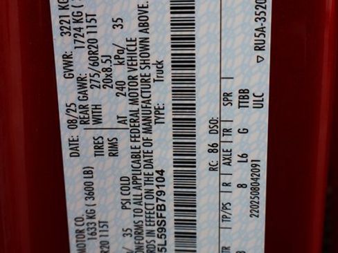 New 2025 Ford F150 Lariat w/ Equipment Group 502A High image 50