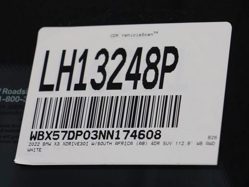 Used 2022 BMW X3 xDrive30i w/ M Sport Package 2 image 27