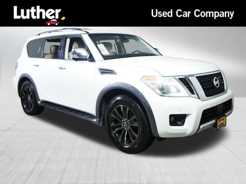 Used 2017 Nissan Armada Platinum w/ Captain Seat Package AWD/4WD image 1