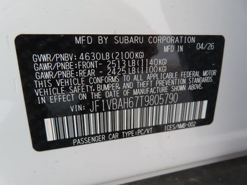 New 2026 Subaru WRX Premium AWD/4WD image 26
