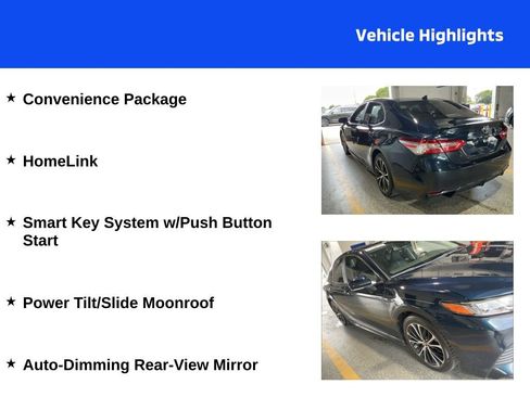 Used 2020 Toyota Camry SE w/ Convenience Package FWD image 4